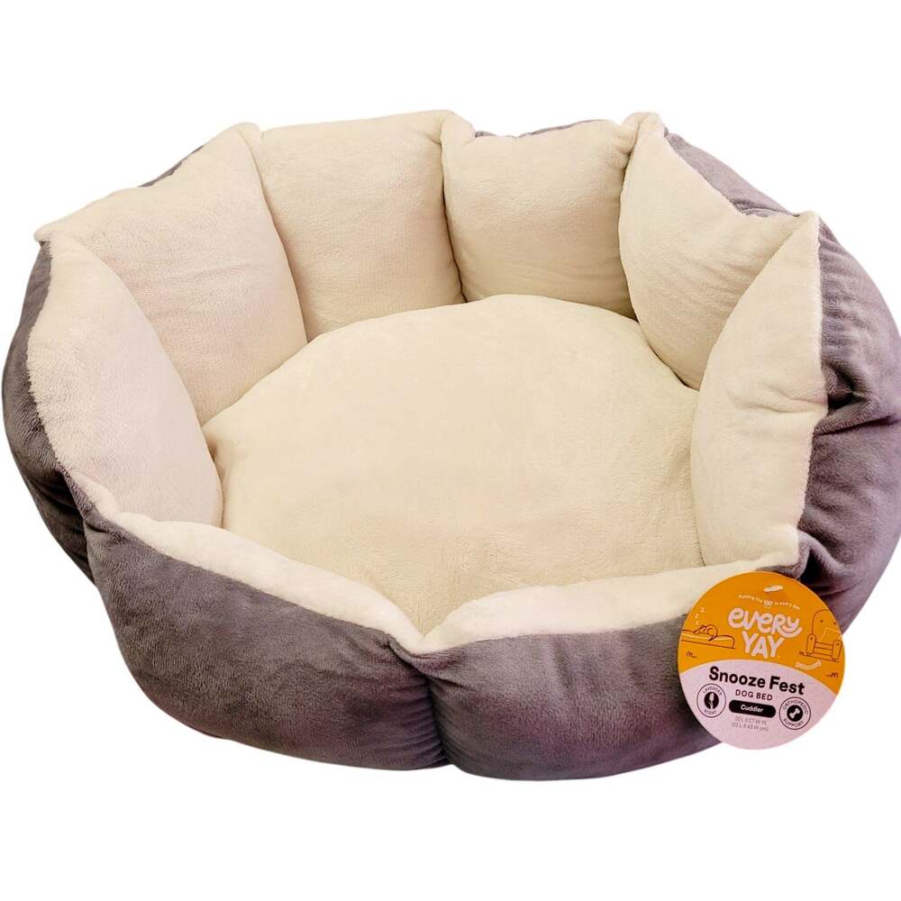 Every Yay Small Snooze Fest Dog or Cat Bed Cuddler 20" Removable Cover NWT